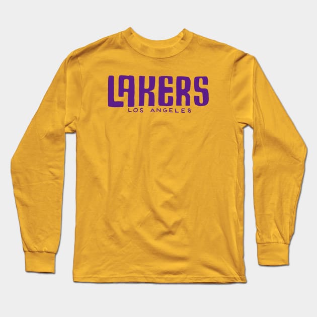 L.A Lakeeers 04 Long Sleeve T-Shirt by Very Simple Graph